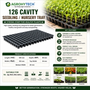 126 Cavity Seedling Nursery Tray - Pack of 100 trays